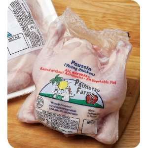 Whole Poussin Chicken   Avg 1.5 Lb each:  Grocery & Gourmet 