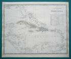 SDUK MAP ANTILLES WEST INDIES CARRIBEAN 1835 PUB.1844