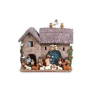  Ceramic nativity scene, Home for Christmas