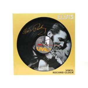  Elvis Presley Vinyl Record Wall Clock: Home & Kitchen