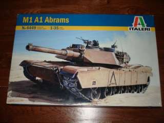Italeri 135 M1A1 Abrams Tank #6449  