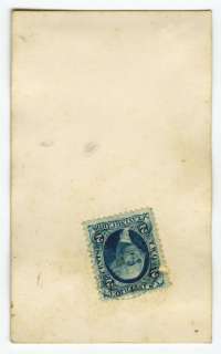 CDV Civil War Era Boy 1865 Cobden Troy Tax Stamp  