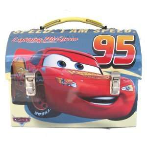  Cars I Am Speed Dome Metal Blue Tin Lunch Box: Office 