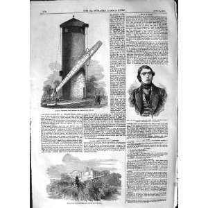    1852 GIGANTIC TELESCOPE WANDSWORTH HIND CEDAR TREE