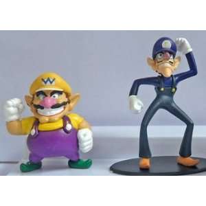  Super Mario Mini Wario & Waluigi Figures Set: Toys & Games