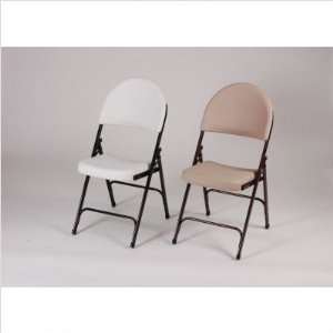    Blow Molded Plastic Folding Chairs (Sets of 4) Color Gray Granite