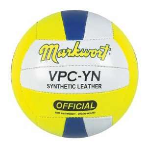   Navy Synthetic Leather Volleyballs YELLOW/NAVY/WHITE OFFICIAL SIZE