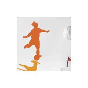  Soccer girl wall decals  kids wall decals