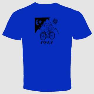 Dr Hoffman LSD T Shirt 1943 Bike Acid Party Trance Halloween Witch 