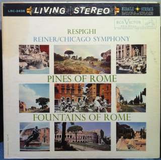 REINER respighi pines fountains of rome LP VG LSC 2436 Vinyl Living 
