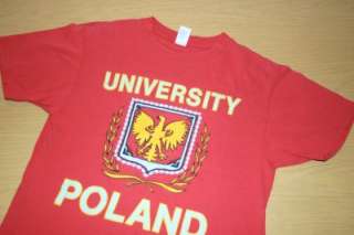 University of Poland T Shirt Medium Polish  
