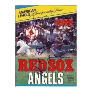   Red Sox vs California Angels autographed Program: Sports & Outdoors