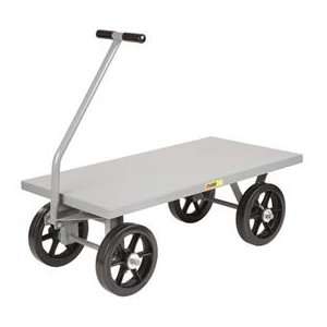   Truck, Flush Deck, 24 X 48, Mold On Rubber Wheels: Office Products