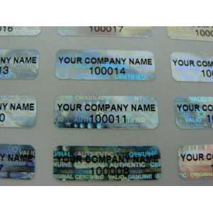  5000 SMALL CUSTOM PRINTED HOLOGRAM LABELS STICKERS Office 