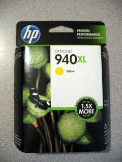 HP GENUINE 940XL Yellow Ink (RETAIL BOX) (C4909AN) 940 XL 8000 8500 