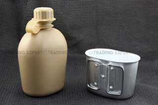 950ml Capacity Military Water Bottle Desert Tan 01366  
