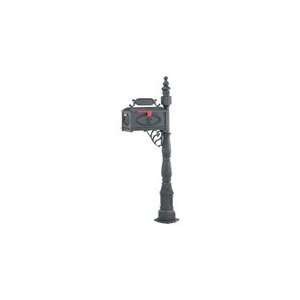  Amco New Orleans Rural Post Mount in Black Patio, Lawn 