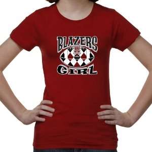  Valdosta State Blazers Youth Argyle Girl T Shirt   Red 