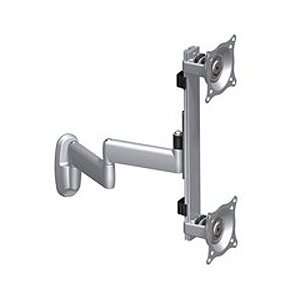    Dual Vertical Monitor Swing Arm Wall Mount