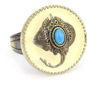    Beyond Rings Enchanted Manta Ray Adjustable Ring: Jewelry