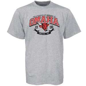  NCAA Nebraska at Omaha Mavericks Ash School Pride T shirt 