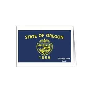  Oregon   City of Bend   Flag   Souvenir Card Card Health 