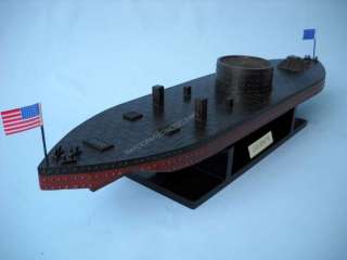   USS Monitor model warships Metal nameplate included for display