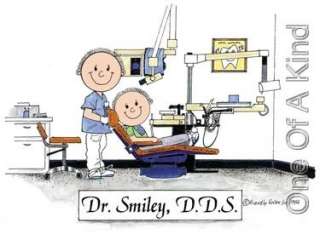 Custom Personalized Mouse Pad Doctor Dentist Cartoon  