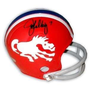 John Elway Signed Denver Broncos Mini Helmet Sports 