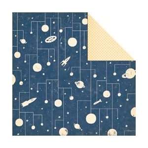 October Afternoon Rocket Age Double Sided Paper 12X12 Space Station 