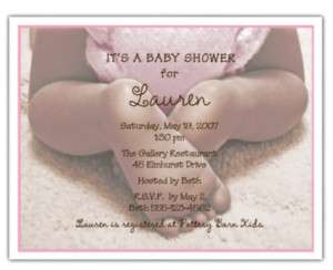 20 Baby Shower Invitations African American   4 colors  