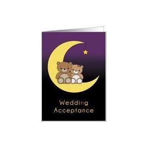  Wedding acceptance RSVP champagne toast Card Health 