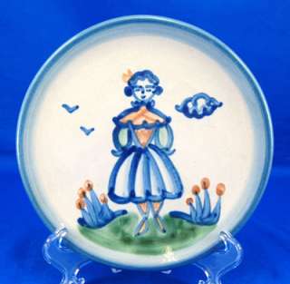 Hadley M.A. COUNTRY SCENE BLUE Bread & Butter Plate FEATURES Wife 