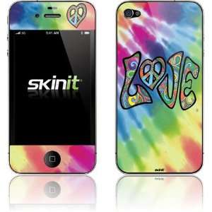  Skinit Tie Dye Peace & Love Vinyl Skin for Apple iPhone 4 