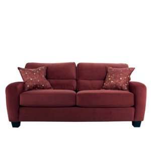  Andre Red Microfiber Sofa