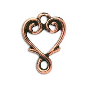  Antique Copper Vine Heart Link Arts, Crafts & Sewing