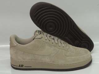 Nike Air Force 1 Khaki Soft White Sneakers Mens Size 8  
