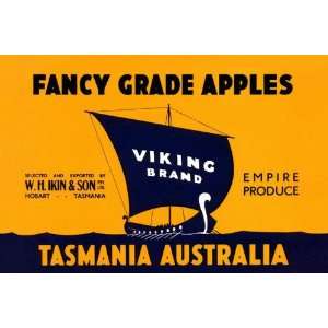   Viking Brand Fancy Grade Apples 28x42 Giclee on Canvas