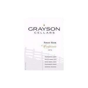    Grayson Cellars Pinot Noir 2010 750ML Grocery & Gourmet Food