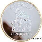 Alaska Mint 2011 GOLD RUSH Medallion Proof 1Oz Boxed  
