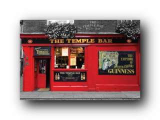 Temple Bar Poster Dublin Ireland Guinness Beer 33489 650399334899 