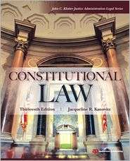 Constitutional Law, (1455730076), Jacqueline R. Kanovitz, Textbooks 