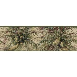  Palm Tree Teal Wallpaper Border by 4Walls: Home 