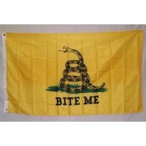  Gadsden Tea Party Flag 3x5 foot BITE ME Nylon Patio, Lawn 