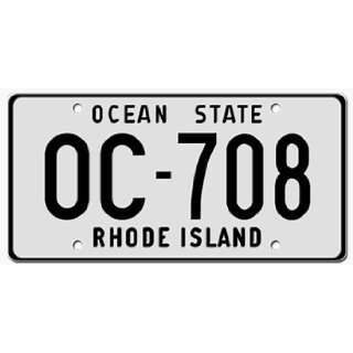  ISLAND STATE PLATE  EMBOSSED WITH YOUR CUSTOM NUMBER   This plate 