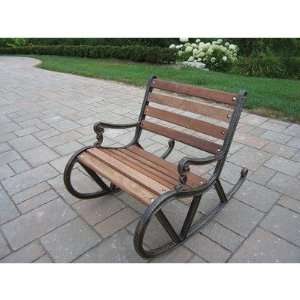   Living Antique Bronze Kiddy Rocking Chair: Patio, Lawn & Garden