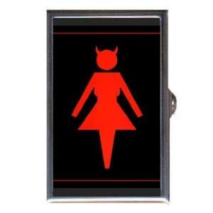 DEVIL WOMAN GRAPHIC LOGO Coin, Mint or Pill Box Made in USA