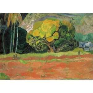 Paul Gauguin 33W by 23.75H  Fatata te Moua CANVAS Edge #6 1 1/4 