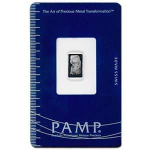  5 gram Pamp Suisse Platinum Bar (in Assay) .999+ Fine 