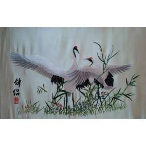  Chinese Silk Embroidery Wall Decor Crane: Everything Else
